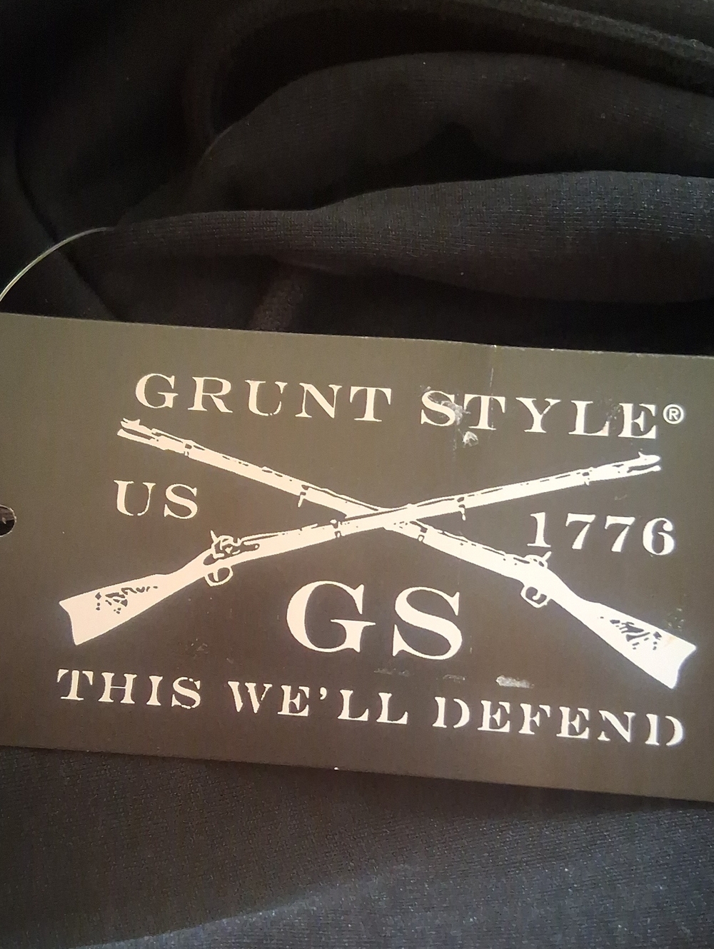 NWT Mens Grunt Style Brand Hoodie, Hooded Sweatshirt. Black. Sz XL, MSRP #59.95 - Picture 6 of 10